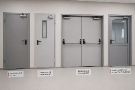 Разновидности конструкции противопожарных дверей